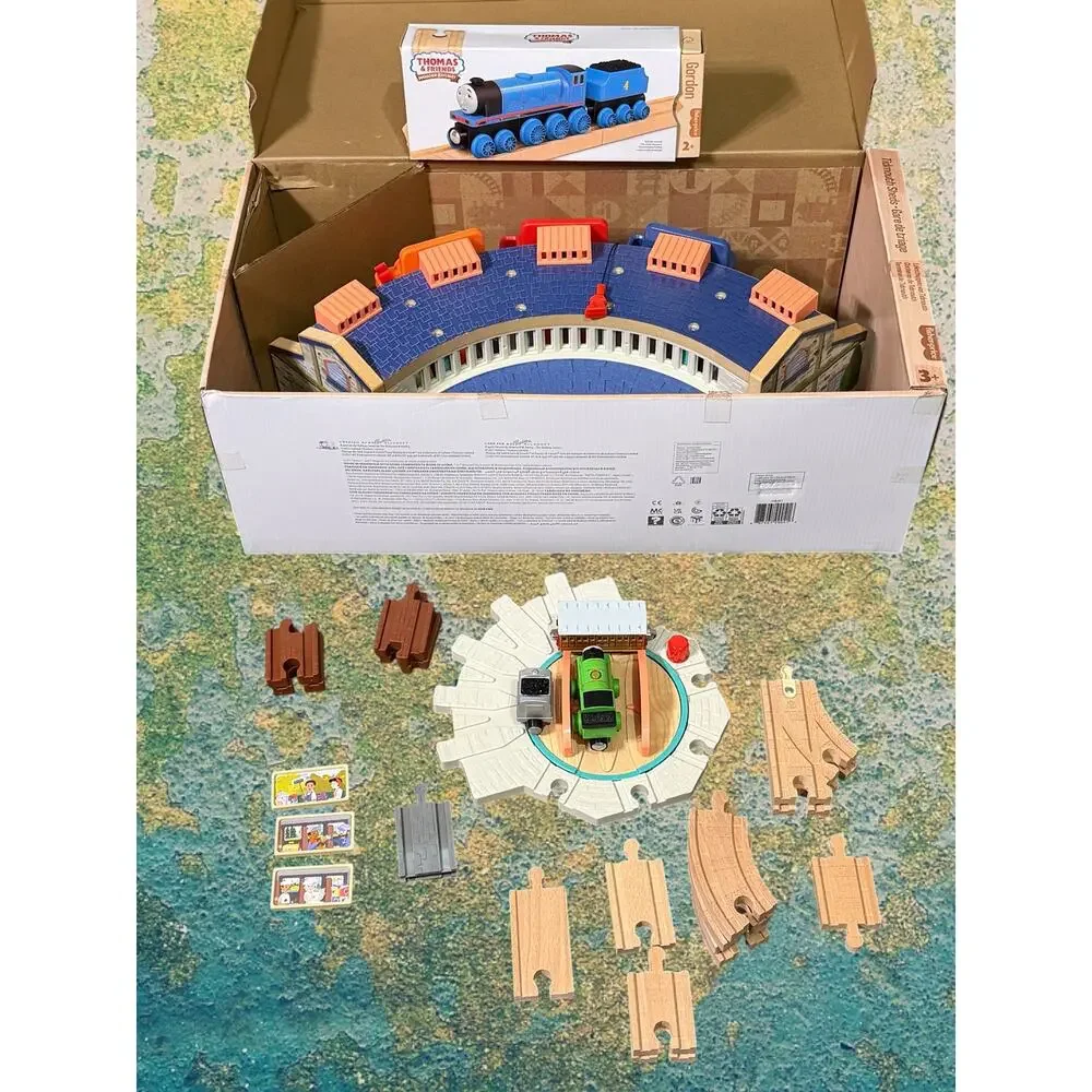 Thomas & Friends Wooden Railway Tidmouth Sheds HBJ81 Complete + Gordon Extras